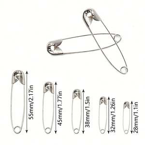 Broches de Acero para Ropa al por Mayor de Fábrica, Pasadores Cónicos, Pasadores de Seguridad, Juego de Pasadores de Seguridad de Varios Tamaños - Product Image 5