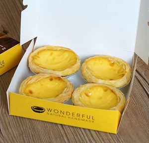 Disposable Food Touch Cardboard Egg Tart <b>Box</b> Bakery <b>Box</b> Bread <b>Box</b> - Product Image 4