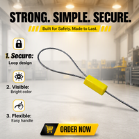 Sceau de sécurité en câble métallique en acier inoxydable YSD-Pull Tight pour camions de fret et conteneurs