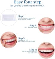 Meilleure nouvelle collection de bandes blanchissantes pour les dents de qualité supérieure sans peroxyde, traitement de 30 minutes pour une utilisation à domicile, blancheur éclatante
