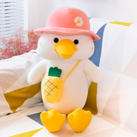 Nouveau sac à dos en peluche canard, jouet en peluche canard pour l'école, poupée à griffes de canard, jouet en peluche avec logo, cadeau