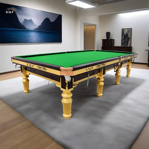 Table de billard professionnelle S.Q.F de 12 pieds avec plateau en ardoise, pieds en acier, pour tournois internationaux, avec garantie XSNK-SNK5, table de billard XSNK - Product Image 6