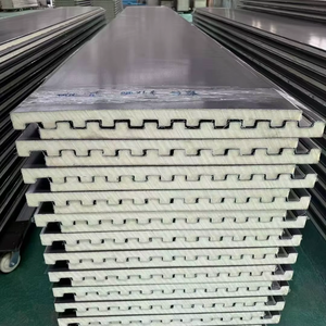 Paneles de Revestimiento Metálico Aislados Compuestos de PU Serie Great Wall Board para Paredes Exteriores de Cámaras Frigoríficas, Techos e Hoteles Resistentes al Fuego - Product Image 1
