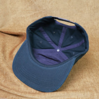 Gorra de Béisbol Plana con Visera Plana, Hecha de Algodón Puro, Bordado Personalizado con Cadena, Cierre Ajustable de Plástico