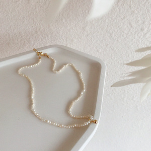 Collar De Perlas De agua dulce De acero inoxidable, colgante De corazón chapado en <span class=keywords><strong>oro</strong></span> De 18k, Perlas De <span class=keywords><strong>Rio</strong></span> Natural, venta al por mayor - Product Image 1