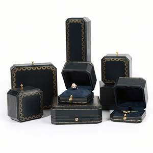 WEIMEI Red Ring Jewelry <b>Box</b> Set with <b>Blue</b> Custom <b>Gift</b> Packaging in Stock ODM - Product Image 5