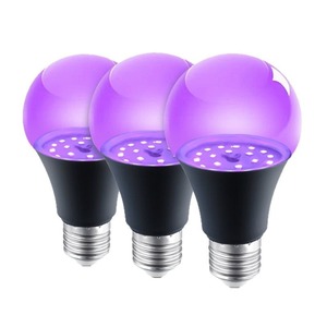 หลอดไฟสีม่วง YONGZE A19 E26 85-265V 10W สำหรับตกแต่งบ้านผีสิงในวันฮาโลวีน สร้างบรรยากาศ หลอดฟลูออเรสเซนต์ - Product Image 2