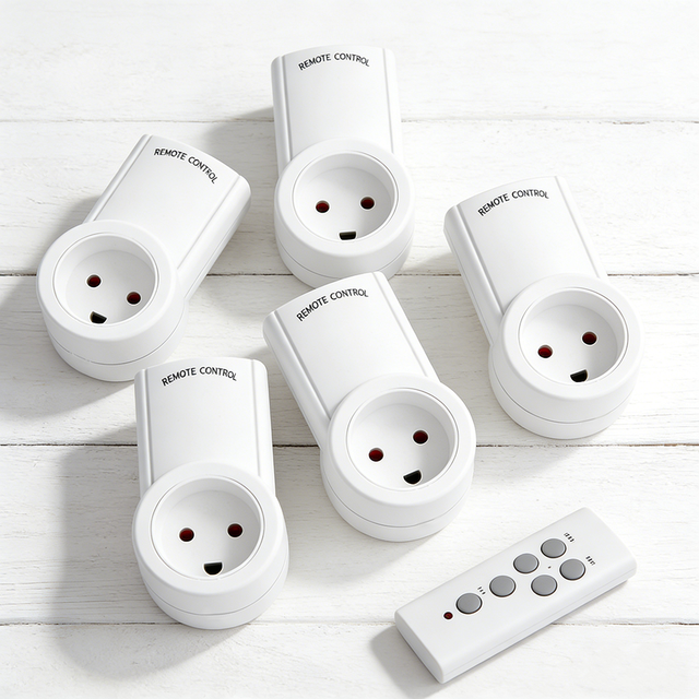 Factory Wholesale 30m Long Range Remote Control Socket RF 433.92MHz Home Use Sockets