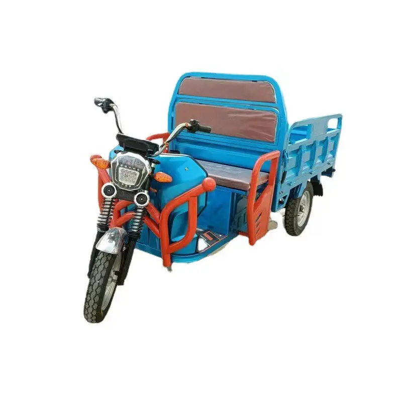 Doble Asiento 300Cc Middrive Motor Automatic Cheap Dumptruck Electric Cargo Tricycle