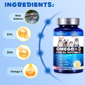 Groothandel Hartgezondheid Supplementen Huisdierverzorging Alaska Zalmolie Softgel 120 Omega 3 Visolie <span class=keywords><strong>Capsules</strong></span> Softgels voor Honden en Katten - Product Image 5