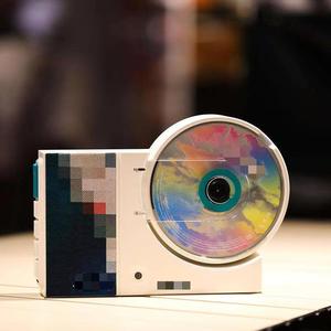Factory Custom <b>Retro</b> Pixel Art CD Player with BT Transmit Built in <b>Speaker</b> for Home Office Travel Use - Product Image 2