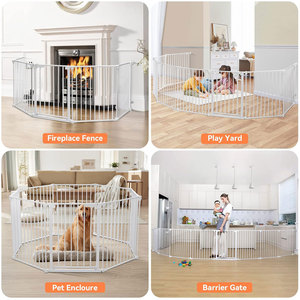 Veilige, ademende, moderne metalen ren voor kleine dieren met knoopsluiting voor honden en reptielen - Product Image 3