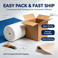 Hybrid-Memory-Foam-Matratze mit Einzelverpackung, Rollmatratze in einer Box für Schlafzimmer, Wohnmöbel, Stressabbau