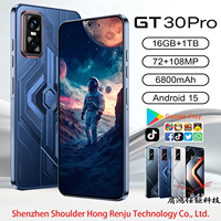 Smartphone 5G GT30 16 Go + 1 To Android 15 Dernière Version 2026 Écran 7,3 Pouces Navigation GPS Double Carte SIM Bandes 5G LTE Globales Haute Configuration
