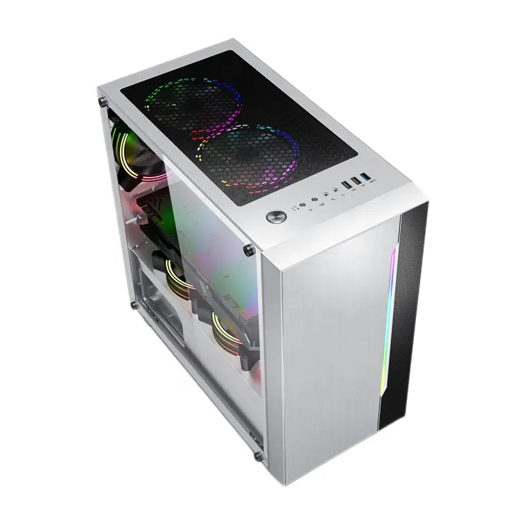 Jnp Aangepaste Case Gaming Pc Cabinet Gamer Micro Atx Gabinete Stalen Computerstandaard Voor Atx