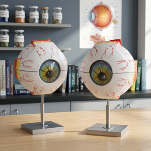 Radical Human Eye 5 Times Full Size 7 Parts Important Anatomical Features Such Muscle <b>Insertions</b> Optic Nerve Blood Vessels Fiber - Product Image 5
