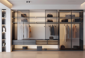 Armadio su Misura a L Angolare, Cabina Armadio Salvaspazio, Arredamento Completo per Villa e Residenze di Lusso, Design Personalizzato, Fabbrica ODM - Product Image 2