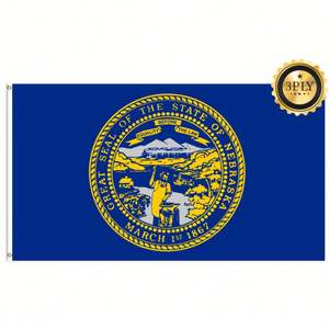 ธงเนแบรสกา ขนาด 3x5 ฟุต ขายส่ง ผ้าโพลีเอสเตอร์ 68D/100D รับผลิตตามสั่ง ทุกประเทศ จัดส่งรวดเร็ว ผู้ผลิตที่เชื่อถือได้ จัดส่งเร็ว - Product Image 2