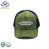 Unisex 6-Panel Klassieke Suède Mesh Stof Ademende Honkbal Trucker Cap Met Aangepaste Logo Voor Zomer Wandelen Camping Outdoor Kleding