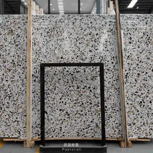 Wholesale custom pattern outdoor artificial Terrazzo Stone hot Sale Floor tile With Concrete for laxury store