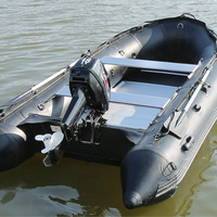 3.3M épaissi bateau de pêche bateau en caoutchouc bateau de sauvetage d'urgence en alliage d'aluminium fond gonflable bateau de pêche