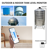 Capteur de niveau ultrasonique intrinsèquement sûr et haute précision, jauge de réservoir sans fil WiFi, protection IP67 pour l'industrie (huile, carburant, eau)