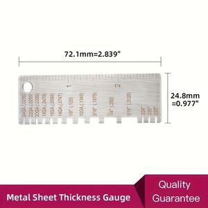 เครื่องมือเชื่อม เกจวัดความหนาของลวด/แผ่นโลหะ เกจเชื่อม เครื่องมือตรวจสอบขนาดชิ้นงานเคลือบ เกจวัดความหนา - Product Image 4