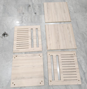 Cage pour chien de grande taille personnalisée, écologique, pour l'intérieur, meuble pour animaux de compagnie, cage en bois avec porte en acrylique, motif imprimé - Product Image 6