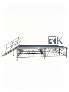 Outdoor Performance Aluminum Adjustable Height Concert <b>Platform</b> Event Truss Plywood Portable <b>Stage</b> - Product Image 2
