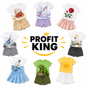 Ropa de Verano Transpirable para Niños, Estilos Variados, Venta al Por Mayor, Niños y Niñas de 0 a 12 Años, Conjuntos Surtidos, Paquete Mixto, Surtido Aleatorio - Product Image 1
