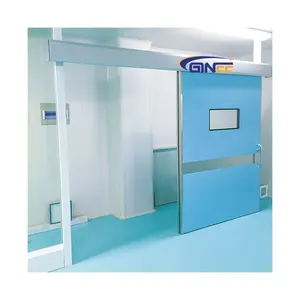 Ginee pintu geser otomatis ketat udara medis penggunaan pintu ruang operasi geser untuk klinik rumah sakit