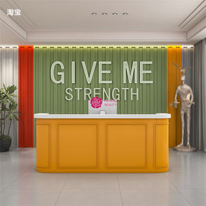 Yicheng Beauty <span class=keywords><strong>ร้าน</strong></span>ขายเสื้อผ้าผู้หญิงแบบทันสมัยเคาน์เตอร์เงินสดแผนกต้อนรับฝรั่งเศสสำหรับห้างสรรพสินค้าใช้ในยิมร้านน้ำ<span class=keywords><strong>ชา</strong></span>นม - Product Image 5