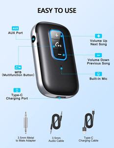 Bộ Thu 2023 HG <span class=keywords><strong>Bluetooth</strong></span> <span class=keywords><strong>5</strong></span>.<span class=keywords><strong>3</strong></span> Cho Tai Nghe Không Dây Bộ Chuyển Đổi Âm Thanh <span class=keywords><strong>Bluetooth</strong></span> Trên Máy Bay Giắc Cắm <span class=keywords><strong>3</strong></span>.5Mm Cho Ô Tô - Product Image 6