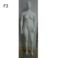 Mannequin femme grande taille en fibre de verre, corps entier, certifié ISO9001, options de couleur personnalisées