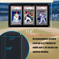 Cadre d'affichage LED en acrylique personnalisé pour cartes de collection gradées