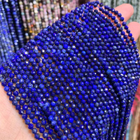 Perles de Pierre Précieuse Naturelle, Perles Facettées en Vrac, 2mm 3mm 4mm pour Fabrication de Colliers et Bijoux