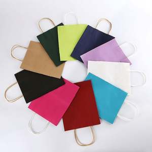 Bolsa de Papel Kraft Marrón Impresa Personalizada con Asas, Bolsa de Papel Reciclado para Compras en Boutique, Disponible para Promoción en Supermercados - Product Image 3