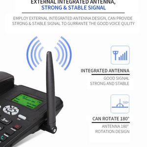 โทรศัพท์ตั้งโต๊ะไร้สาย GSM แบบ 2 ซิม พร้อมวิทยุ CE/FM รุ่น 6588 Etross GSM FWP - Product Image 6