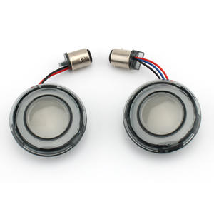 Clignotant LED de style balle 1156 pour Harley Sportster XL 2002-2021 Touring Street Glide Softail Dyna Fat Boy Jaune Moto - Product Image 6