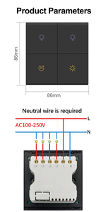2025 thân thiện với da Key Thiết bị chuyển mạch 8 gang thông minh tuya 2 trong 1 ZigBee tường chuyển đổi trung tính và trực tiếp chuyển đổi với xây dựng trong 16A tiếp sức - Product Image 4