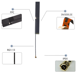 GSM Interna GPS <strong>4G</strong> 433MHz Built-in Flexible FPC Antenna With UFL Connector - Product Image 2