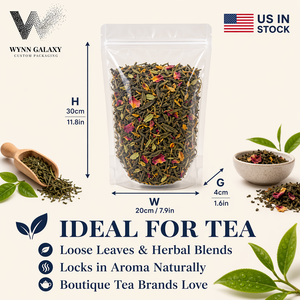 Free Sample Clear Stand Up Pouch 20*30*4cm 7.9*11.8*1.6in <b>Zip</b> Lock Resealable Transparent Rice Nut Coffee Food <b>Bag</b> US Wholesale - Product Image 2