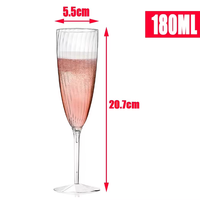 Vente de gros Gobelet à champagne incassable en plastique Verres à vin blanc