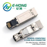 Connecteur réseau modulaire RJ45 8P8C Cat6A SFTP blindé, en alliage de zinc, style allemand, anti-vibration, sans outil, 10 Gbit/s 500 MHz
