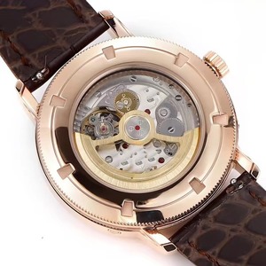 Reloj de Lujo Premium de Edición Limitada con Fase Lunar Retrograda, Caja Dorada, Correa de Cuero, Reloj Mecánico Automático para Hombre - Product Image 5