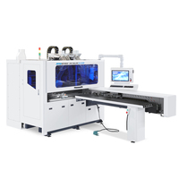 Ligne de perçage et d'alésage CNC six faces combinée à table articulée, haute précision, pour le perçage de meubles sur mesure
