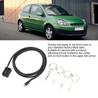 2 câbles audio auxiliaires 6000CD, kit adaptateur de prise audio auxiliaire avec outils de démontage, remplacement pour Ford F