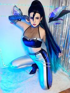 Peluca de Cosplay de Kai'sa de Ainizi, Nueva, la Mejor, Estilo <span class=keywords><strong>KDA</strong></span> All Out, para Chicas de League of Legends - Product Image 2