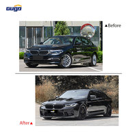 Kit carrosserie GUGO G30 G38 pour BMW Série 5 G30 G38 2018-2020, mise à niveau du kit carrosserie 2021-2023 modèle M5, plastique PP, nouveau kit carrosserie remplaçable.