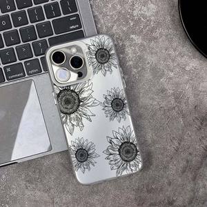 <span class=keywords><strong>Dessin</strong></span> Tournesol Impression Électrolytique Argent Clé TPU PC Housse de Téléphone Mobile pour Iphone Xr Xs <span class=keywords><strong>Max</strong></span> 11 12 13 14 15 16 17 <span class=keywords><strong>Air</strong></span> - Product Image 2